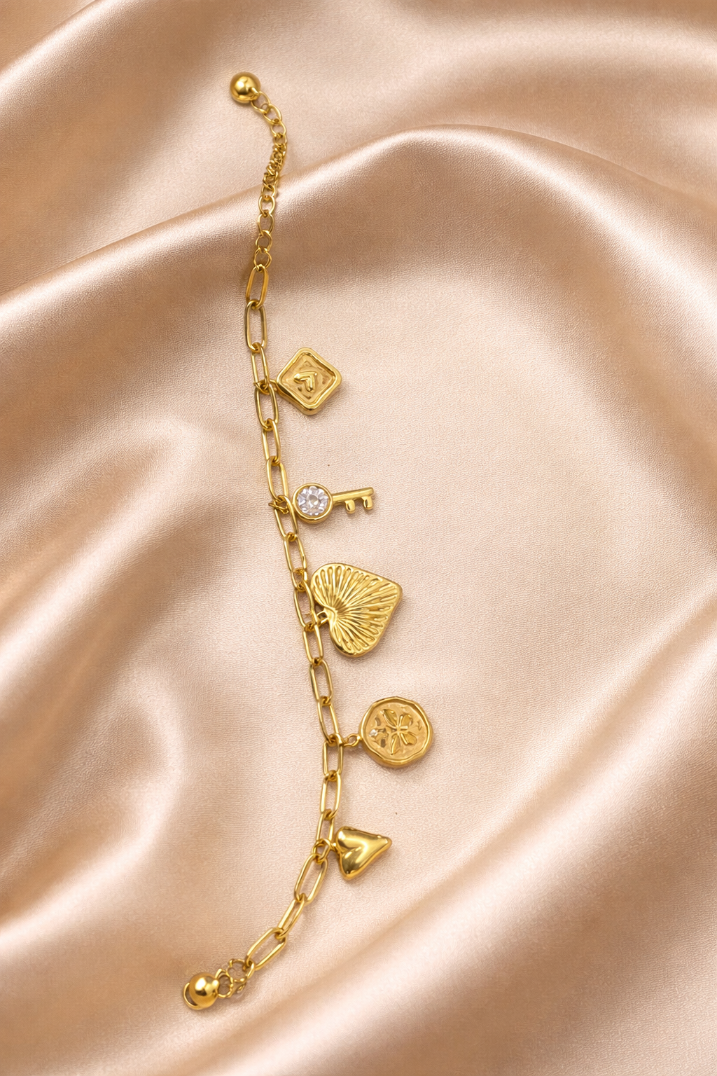 Keepsake Key Charm Bracelet