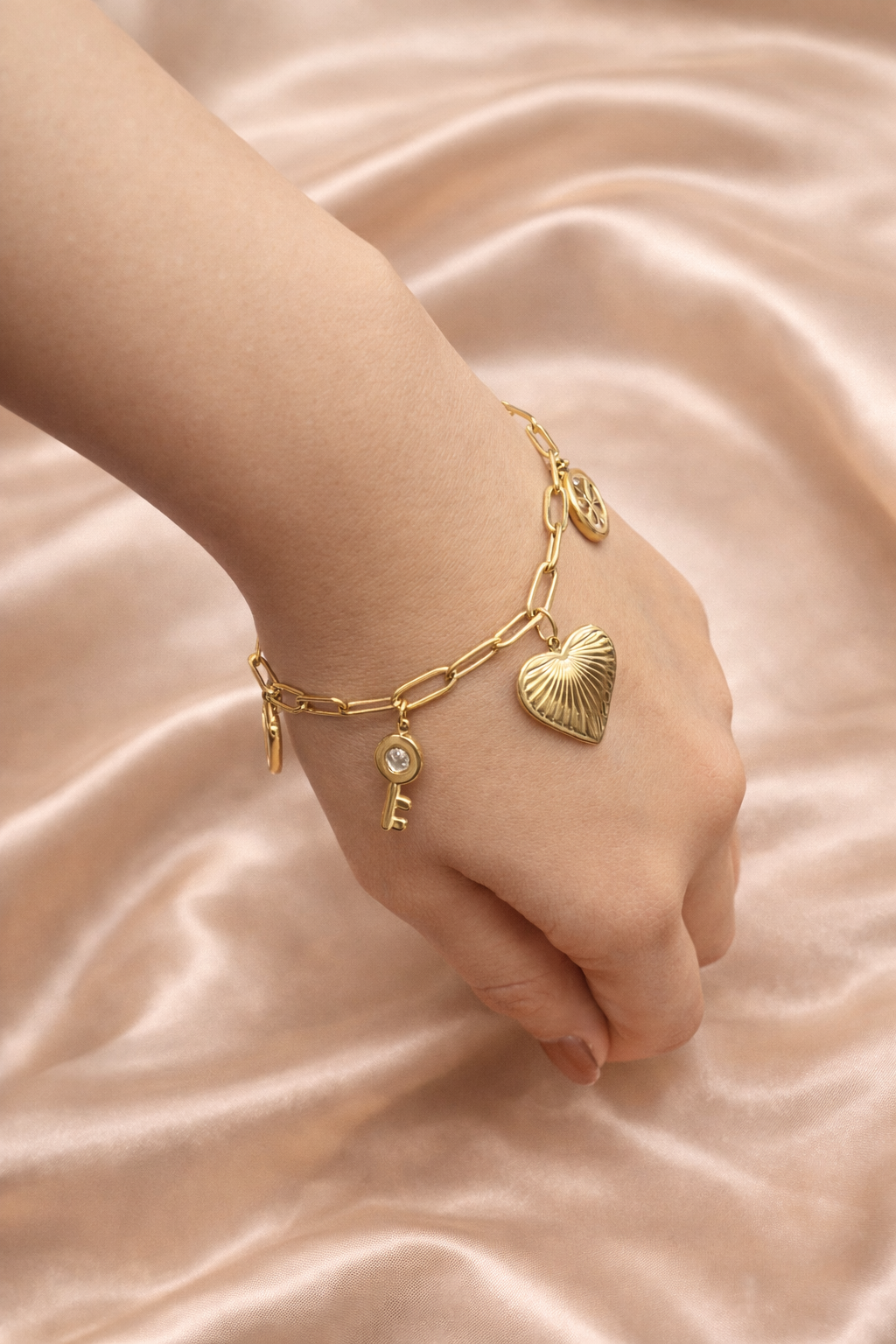 Keepsake Key Charm Bracelet